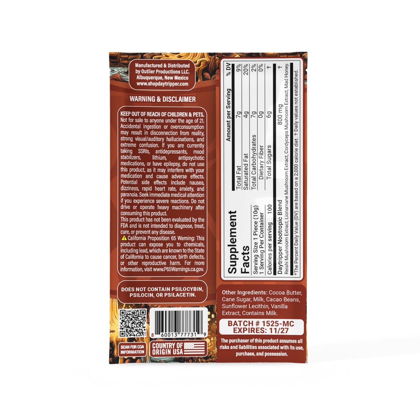 1-Piece Artisan Mushy Chocolate