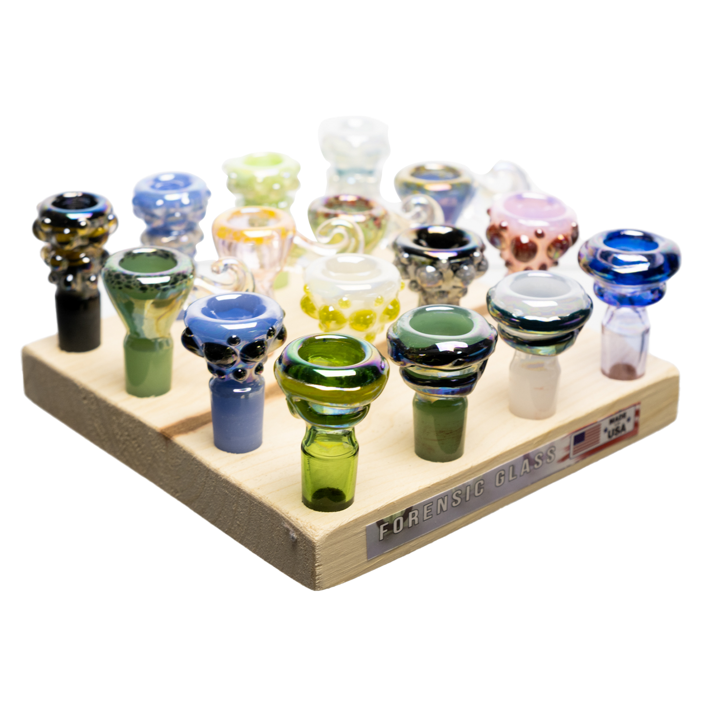 16pc Assorted Fire & Ice W/ Wood Tray