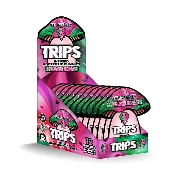 TRIPS Nootropic Gummy 5ct Bags / 12ct POP Display