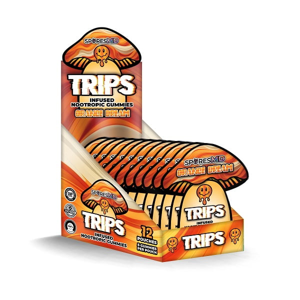 TRIPS Nootropic Gummy 5ct Bags / 12ct POP Display