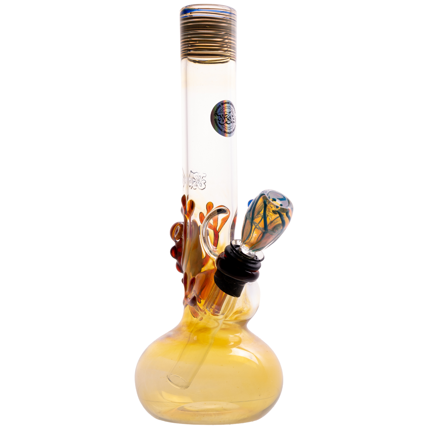 11" Fumed Bubble w/ Spintrail Lip w/ 3D Artwork, 12mm Slide