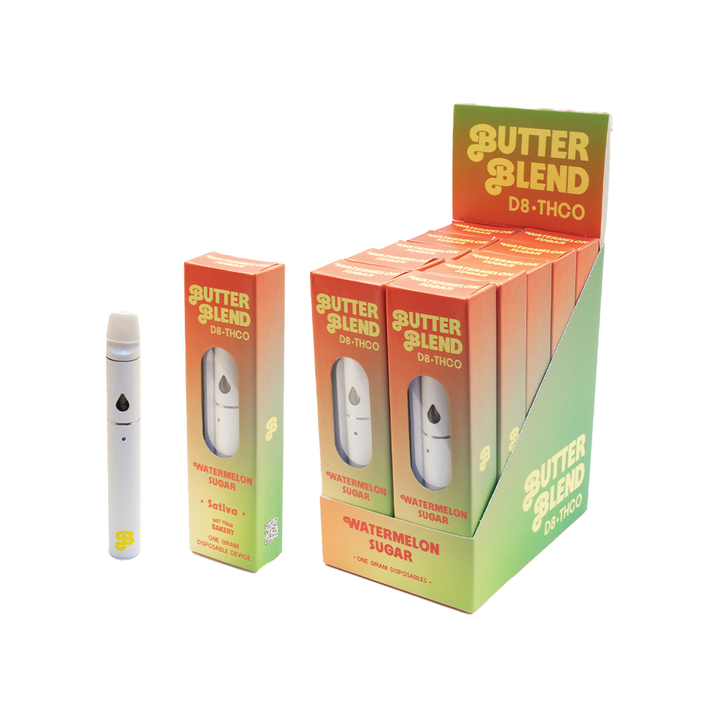 Butter Blend D8 & THCO Disposable 1000mg-10 Pack