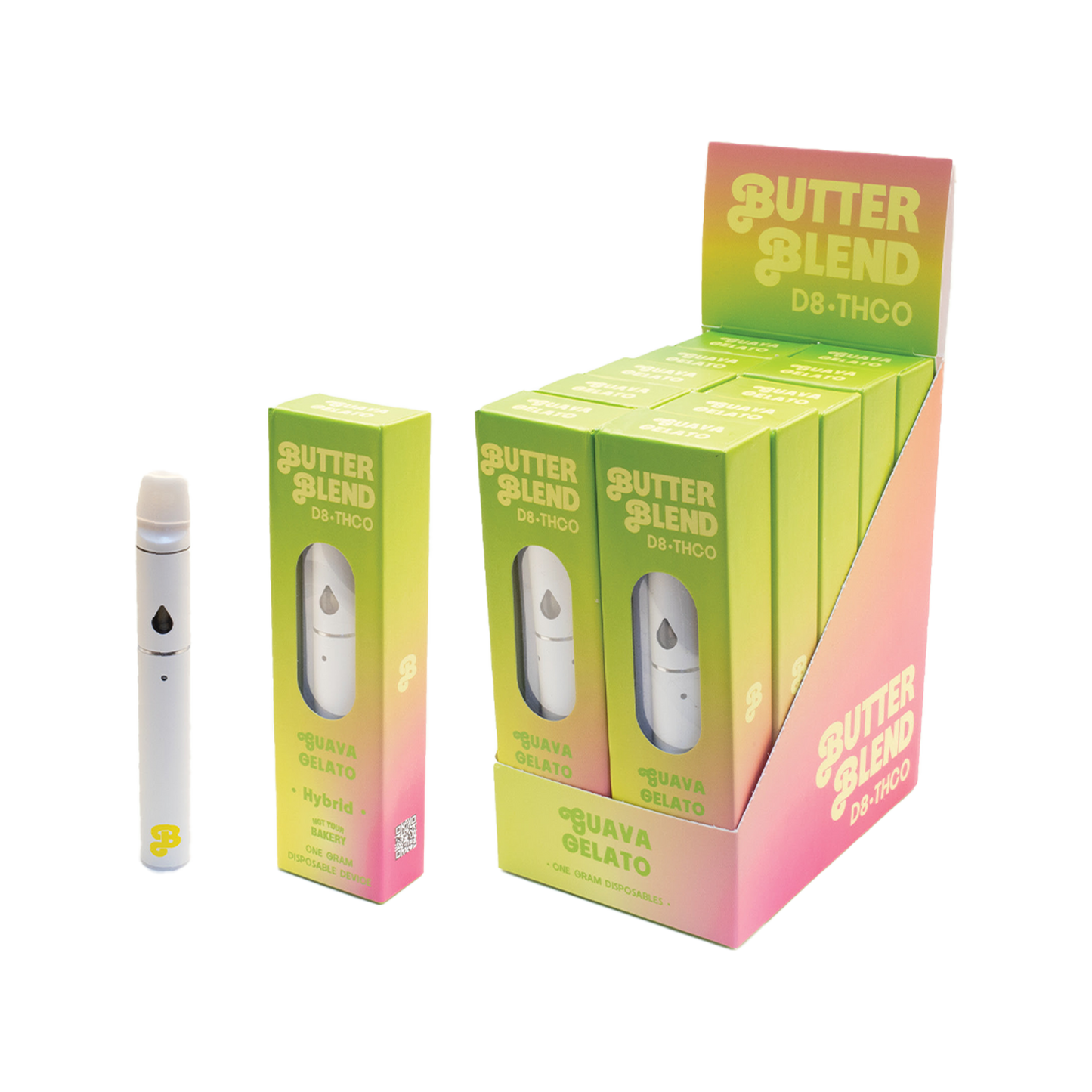 Butter Blend D8 & THCO Disposable 1000mg-10 Pack