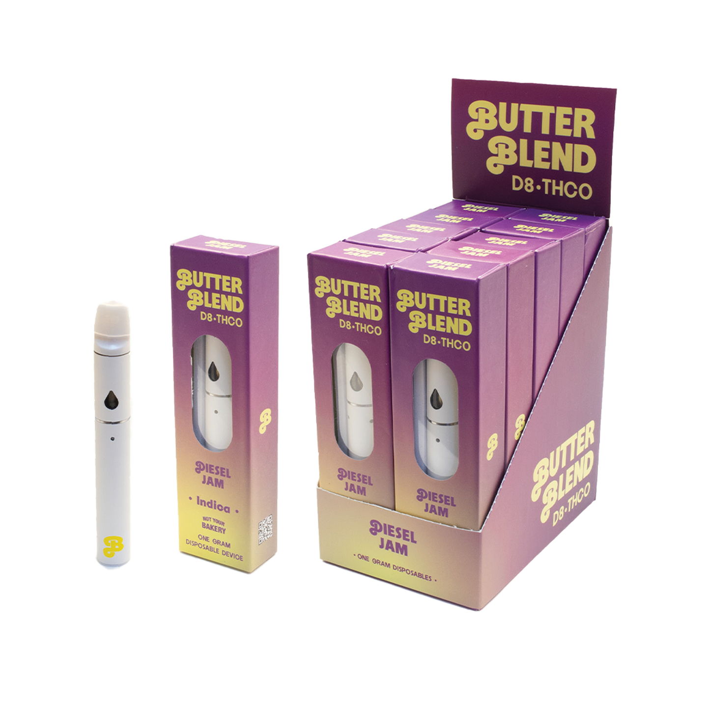 Butter Blend D8 & THCO Disposable 1000mg-10 Pack