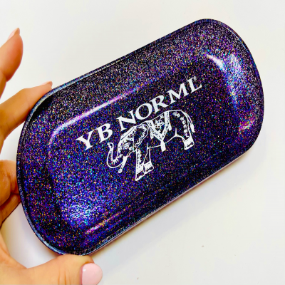 Rolling Tray Oval Lucite
