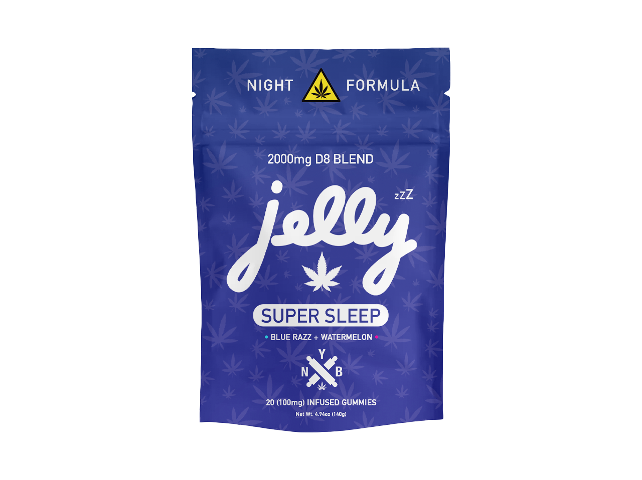 Jelly D8 Super Sleep Blend 2,000mg Gummy Bag