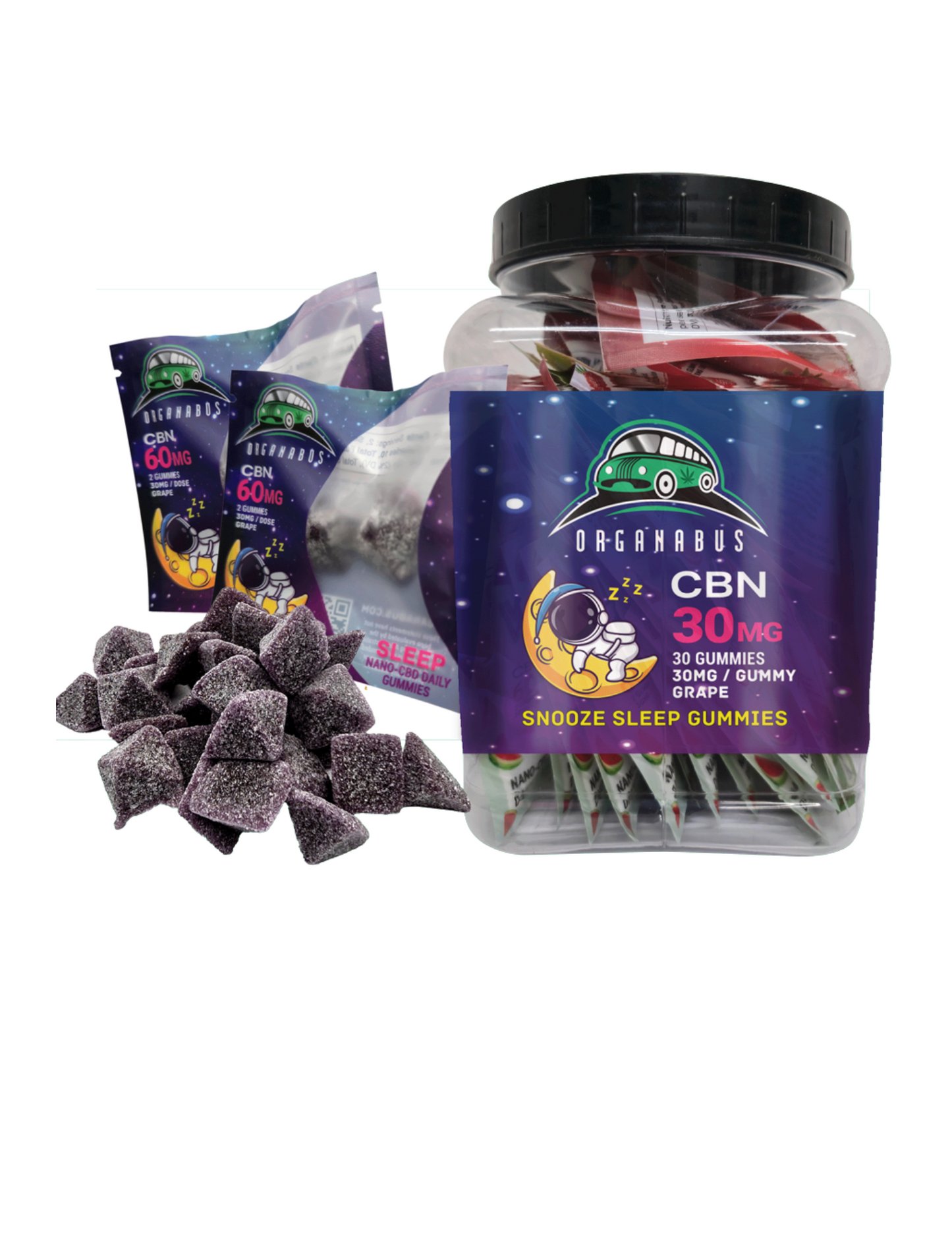 60MG 2 PK CBN SLEEP GUMMY TUB