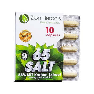 Zion Herbals Salt 65 Capsule Blister Pack -Box of 12