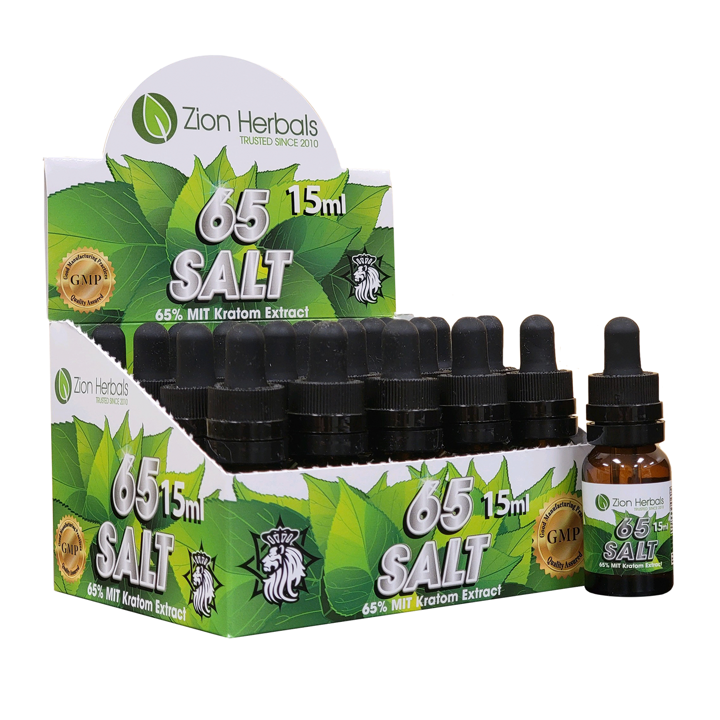 Zion Herbals Salt 65 15ml Extract Liquid -Box of 20