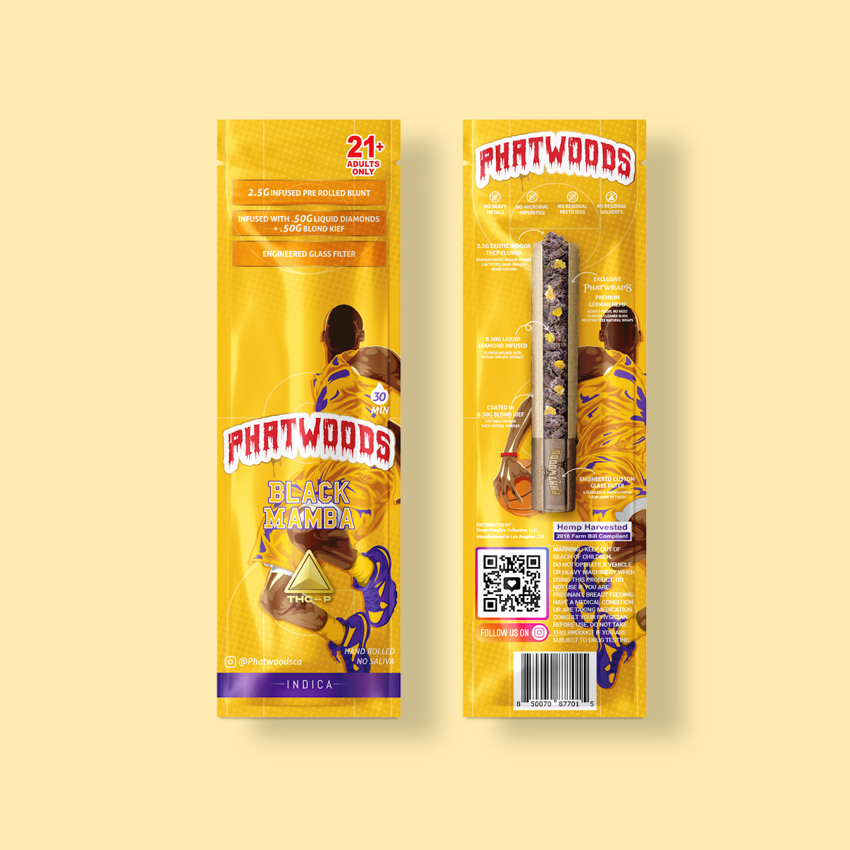 PHATWOODS 3.5Gram THC-P Infused PreRoll Cigars.