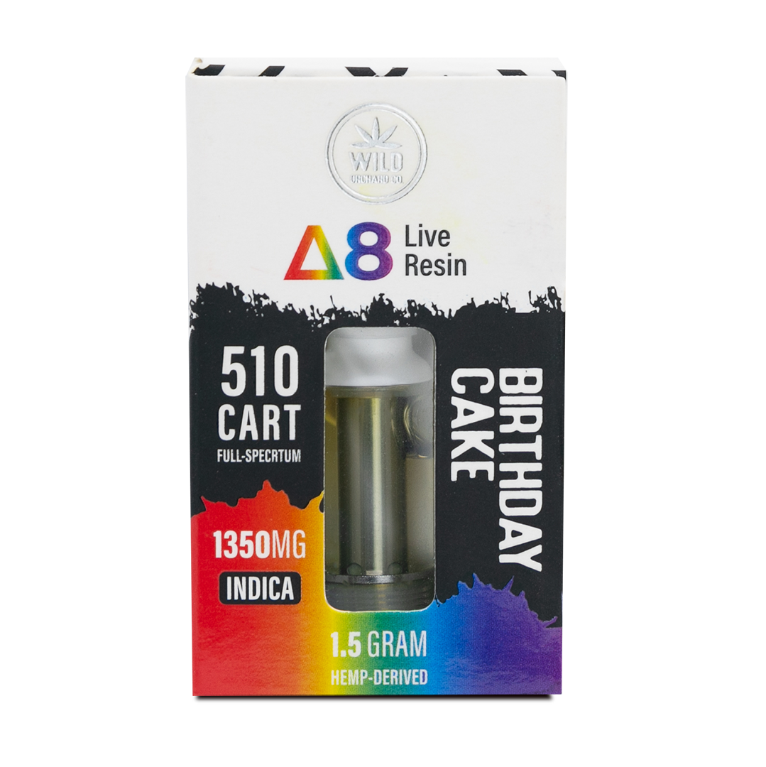 WILD ORCHARD DELTA 8 LIVE RESIN 510 CARTRIDGES 1.5 GRAMS
