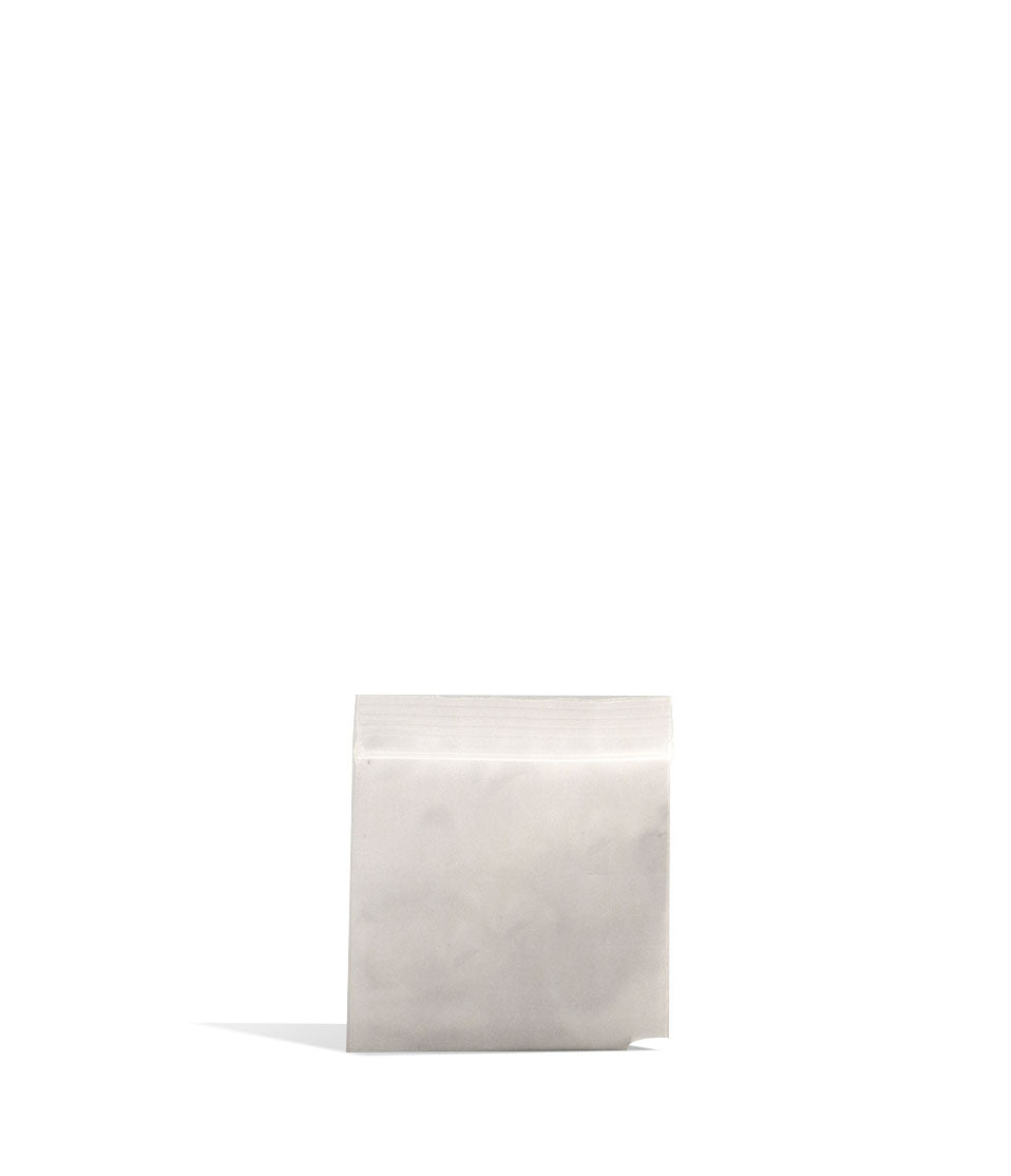 GV Glass Distro Clear 38mm x 38mm Reusable Baggies Front View on White Background
