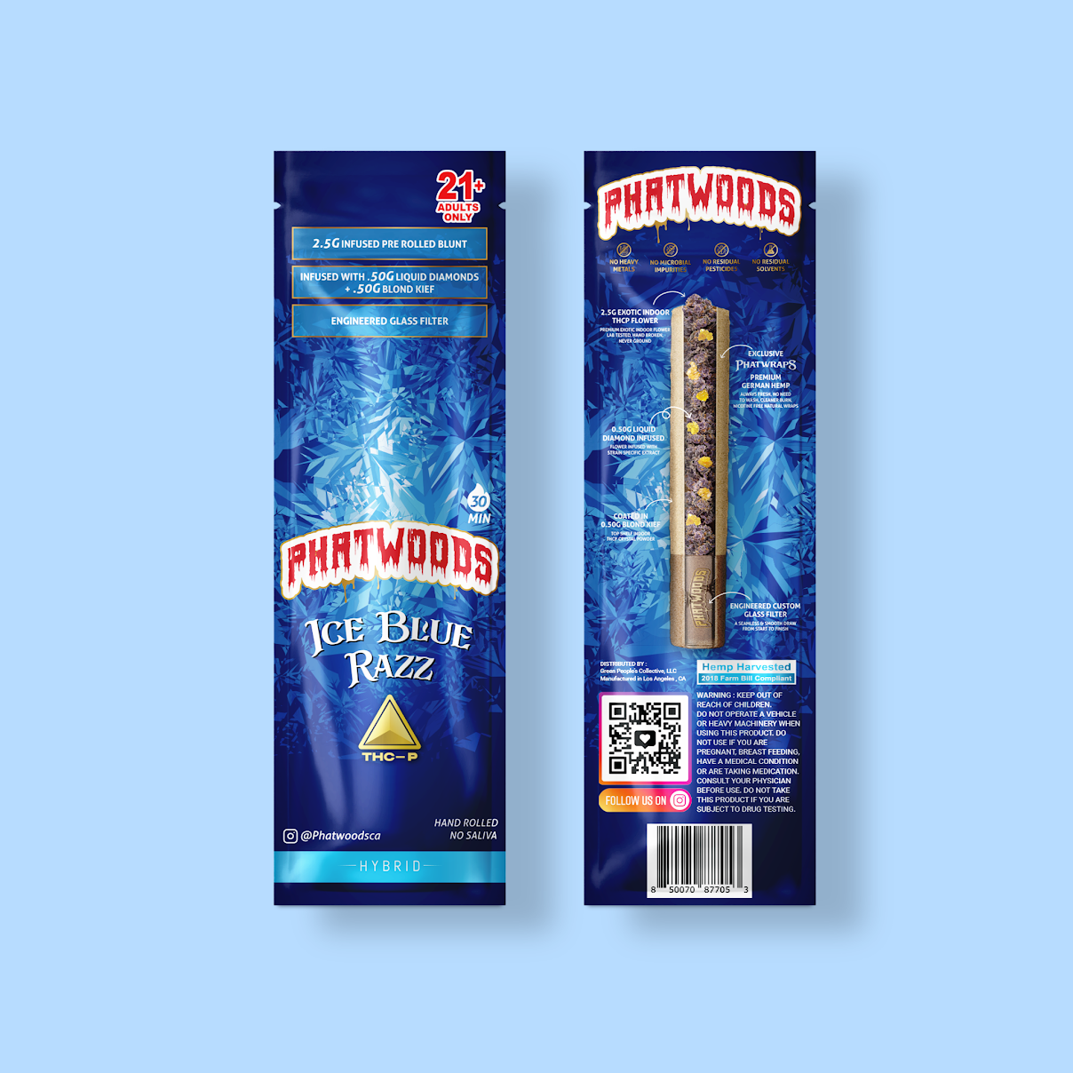 PHATWOODS 3.5Gram THC-P Infused PreRoll Cigars.