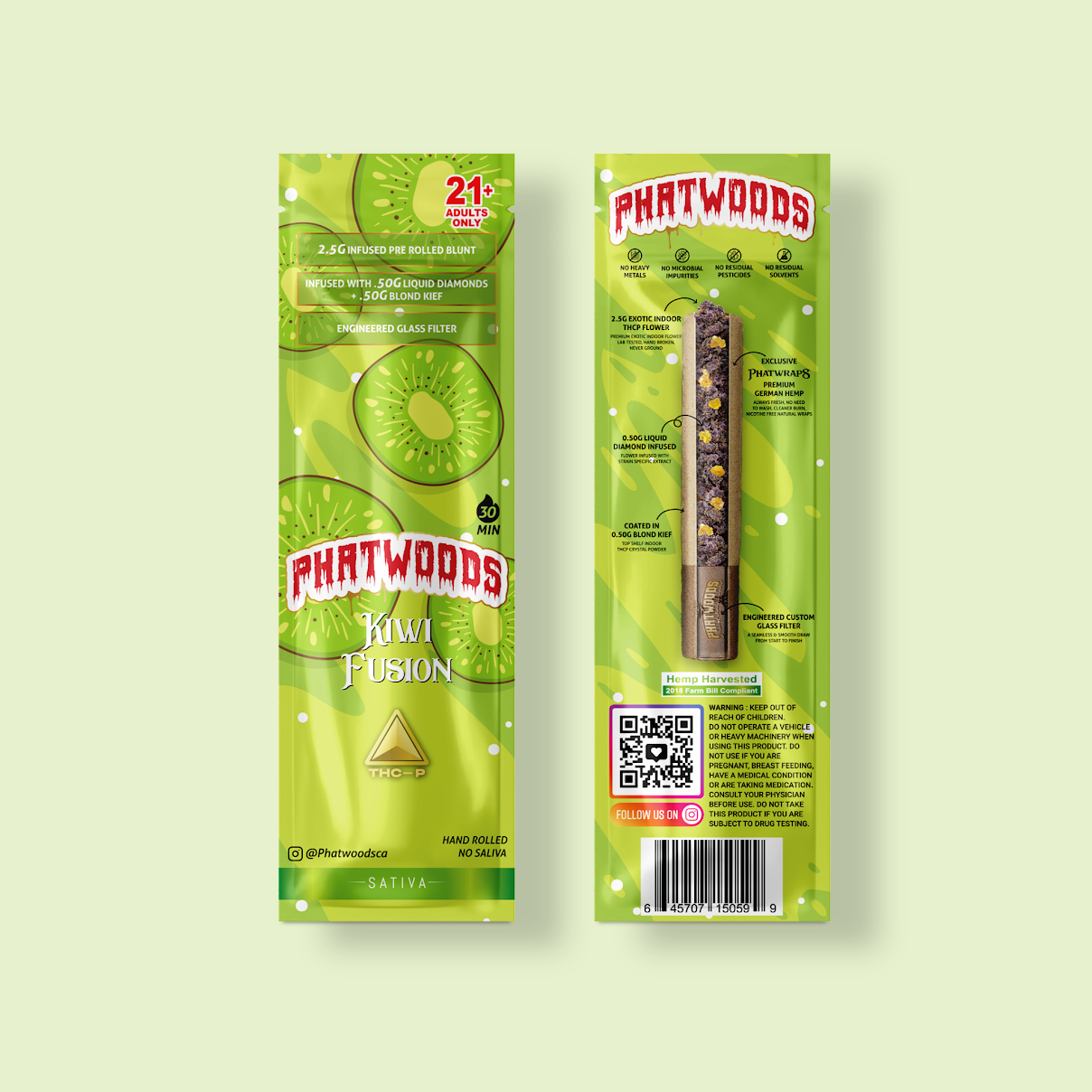 PHATWOODS 3.5Gram THC-P Infused PreRoll Cigars.