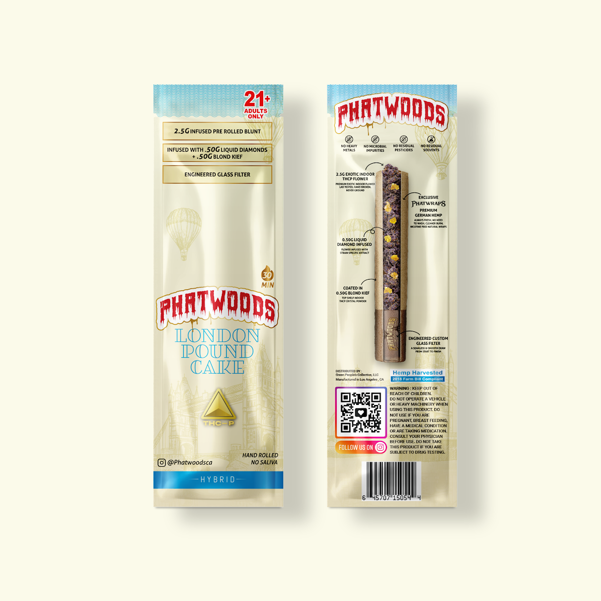 PHATWOODS 3.5Gram THC-P Infused PreRoll Cigars.