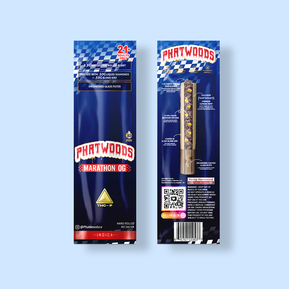 PHATWOODS 3.5Gram THC-P Infused PreRoll Cigars.