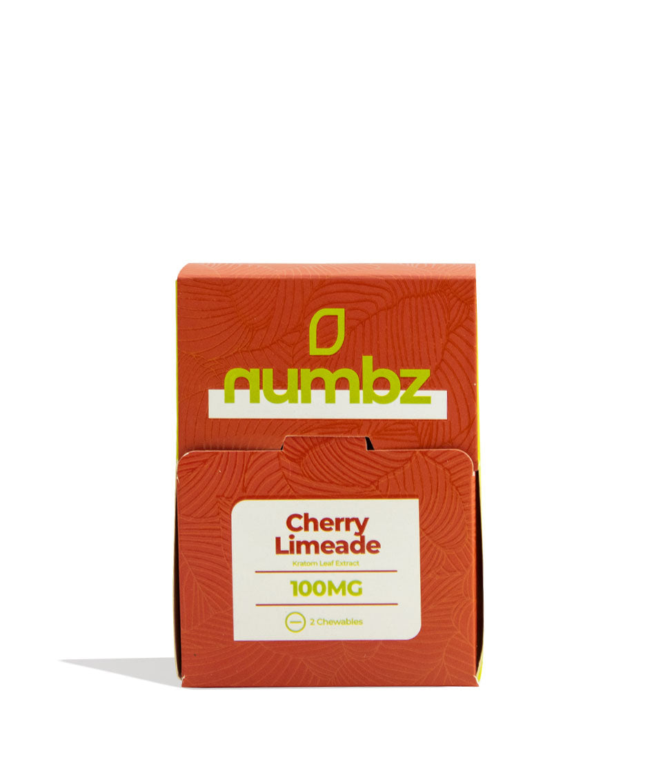 Cherry Limeade Numbz 7-OH + MIT Chewable Tablets 100mg 20pk Front View on White Background