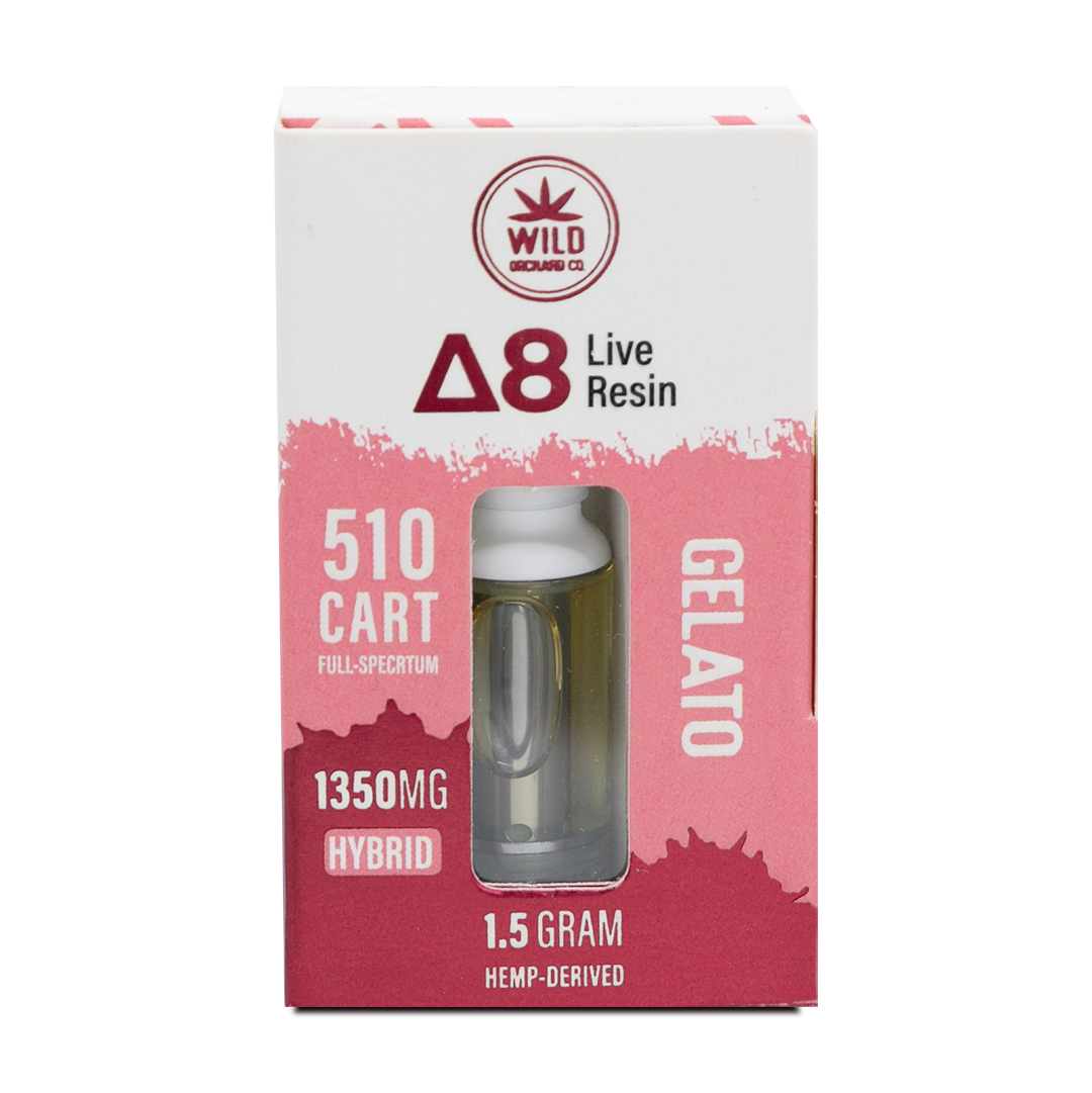 WILD ORCHARD DELTA 8 LIVE RESIN 510 CARTRIDGES 1.5 GRAMS