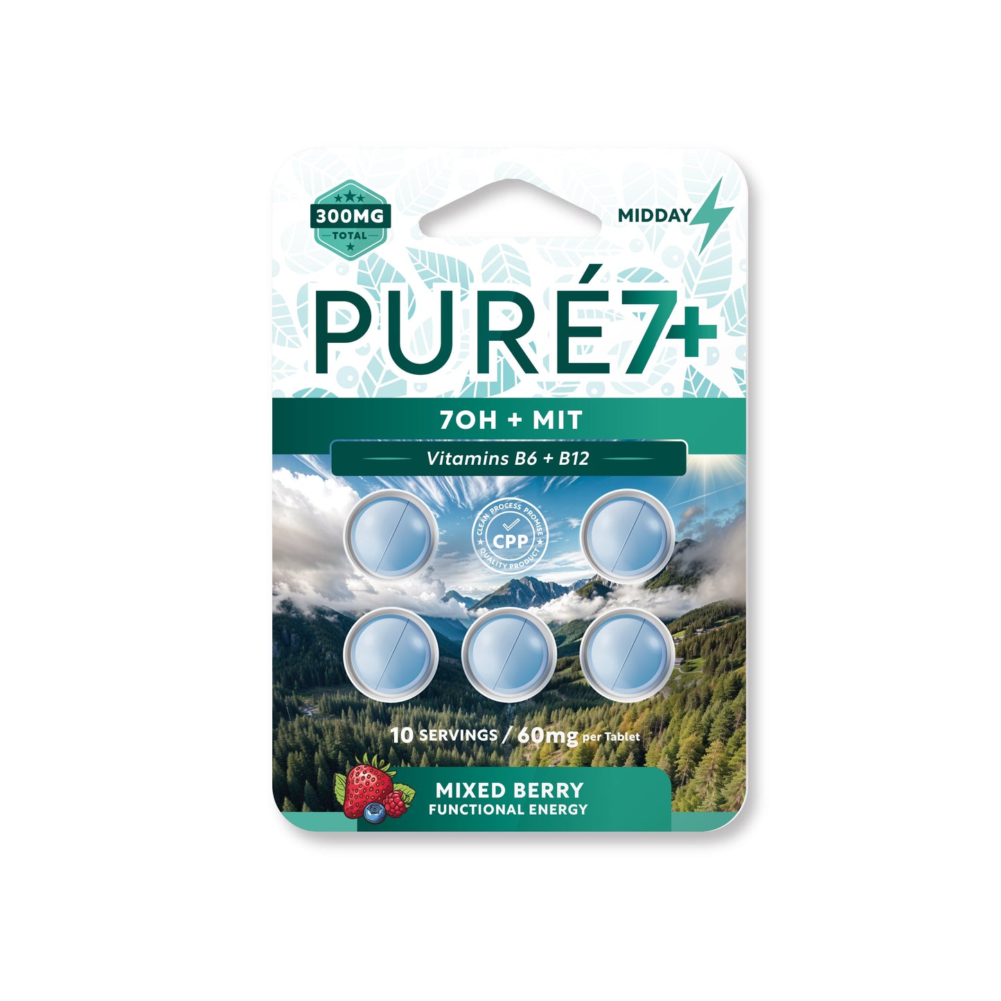 Pure 7 Kratom Blend Clamshells 60mg