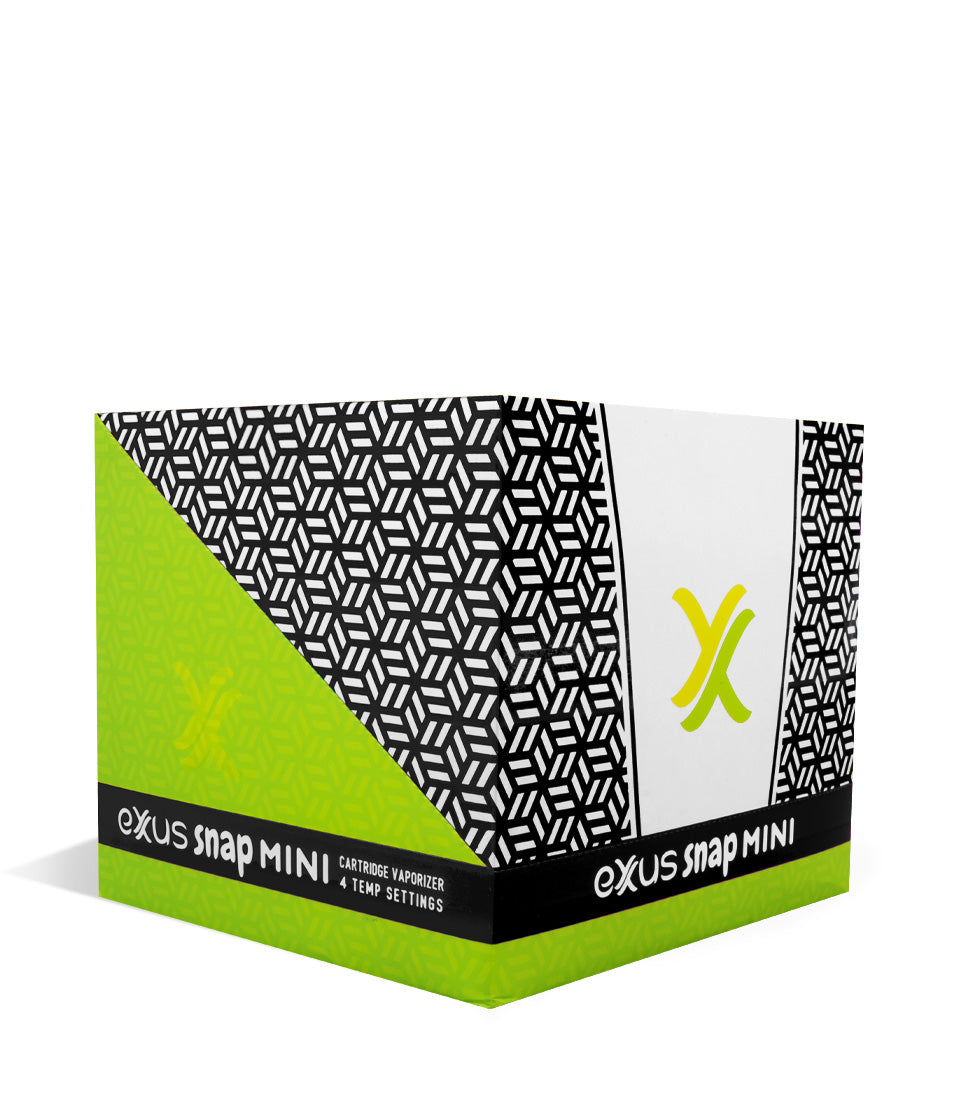 Black side view Exxus Vape Snap VV Mini Concentrate Vaporizer 12pk on white background