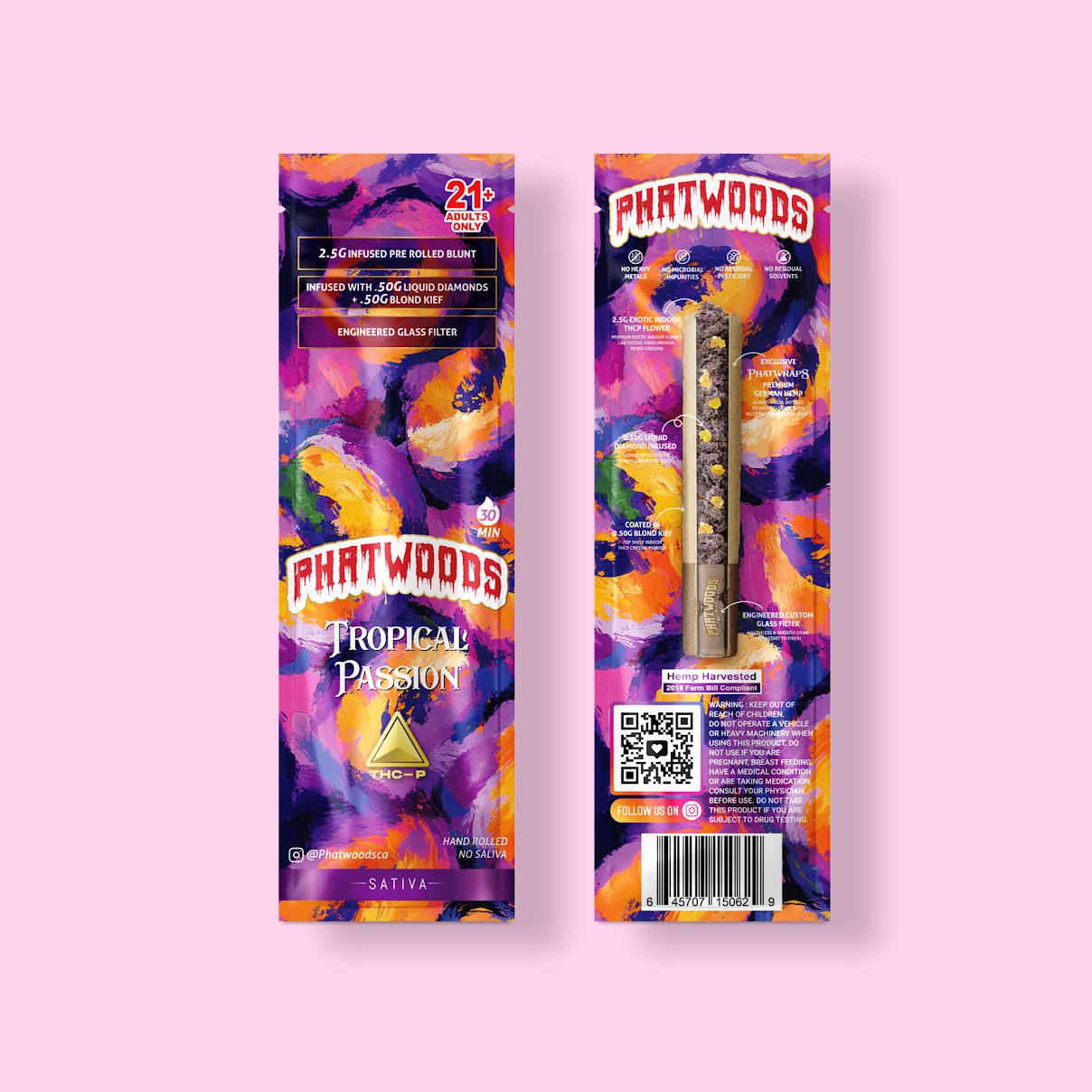 PHATWOODS 3.5Gram THC-P Infused PreRoll Cigars.