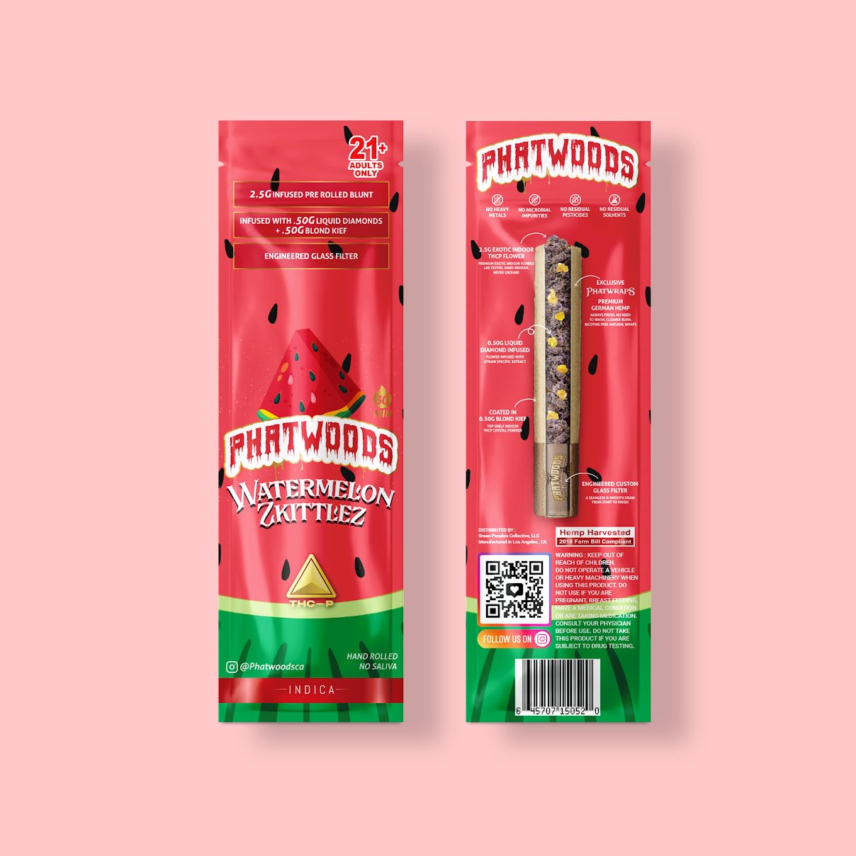 PHATWOODS 3.5Gram THC-P Infused PreRoll Cigars.