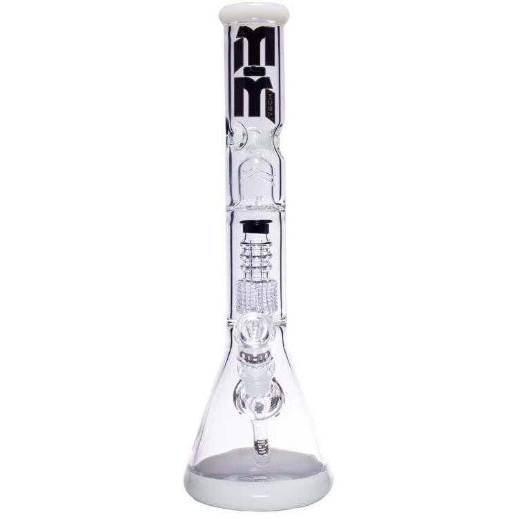 Waterpipe Chandelier Color Ring Beaker by M&M Tech - M&M Tech Glass