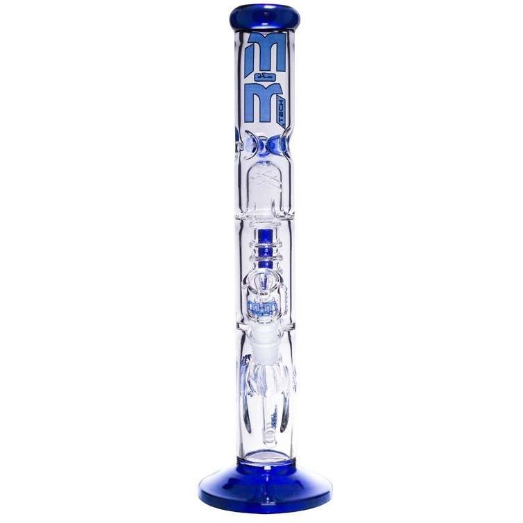 Waterpipe Chandelier Color Ring Straight Tube by M&M Tech - M&M Tech Glass