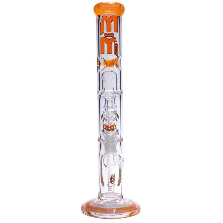 Waterpipe Chandelier Color Ring Straight Tube by M&M Tech - M&M Tech Glass