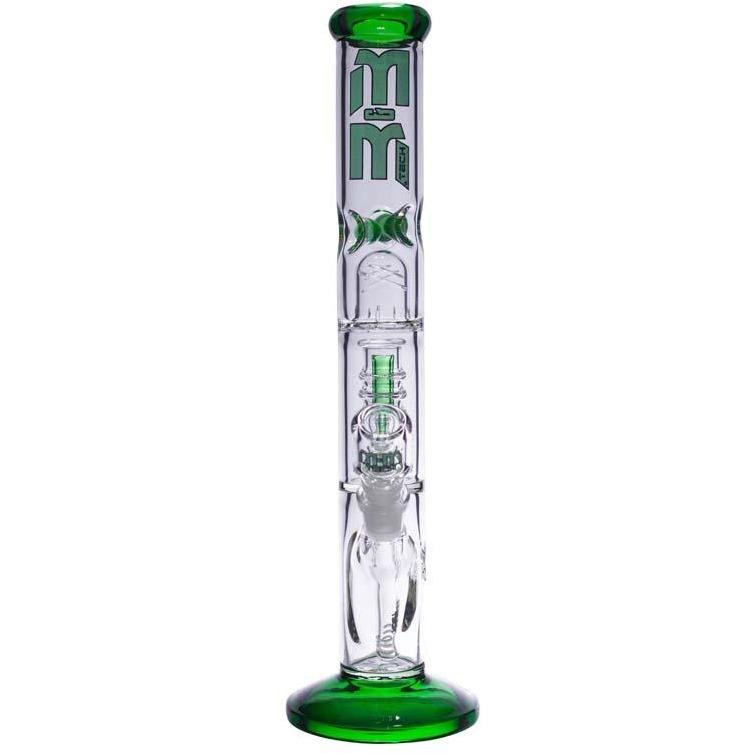 Waterpipe Chandelier Color Ring Straight Tube by M&M Tech - M&M Tech Glass
