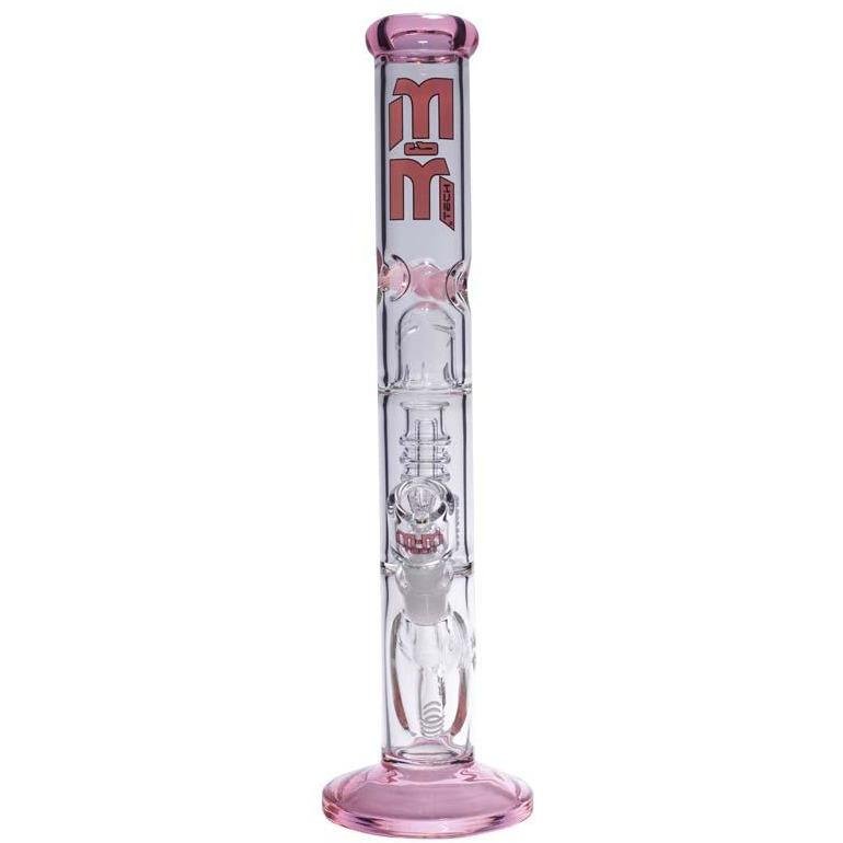 Waterpipe Chandelier Color Ring Straight Tube by M&M Tech - M&M Tech Glass