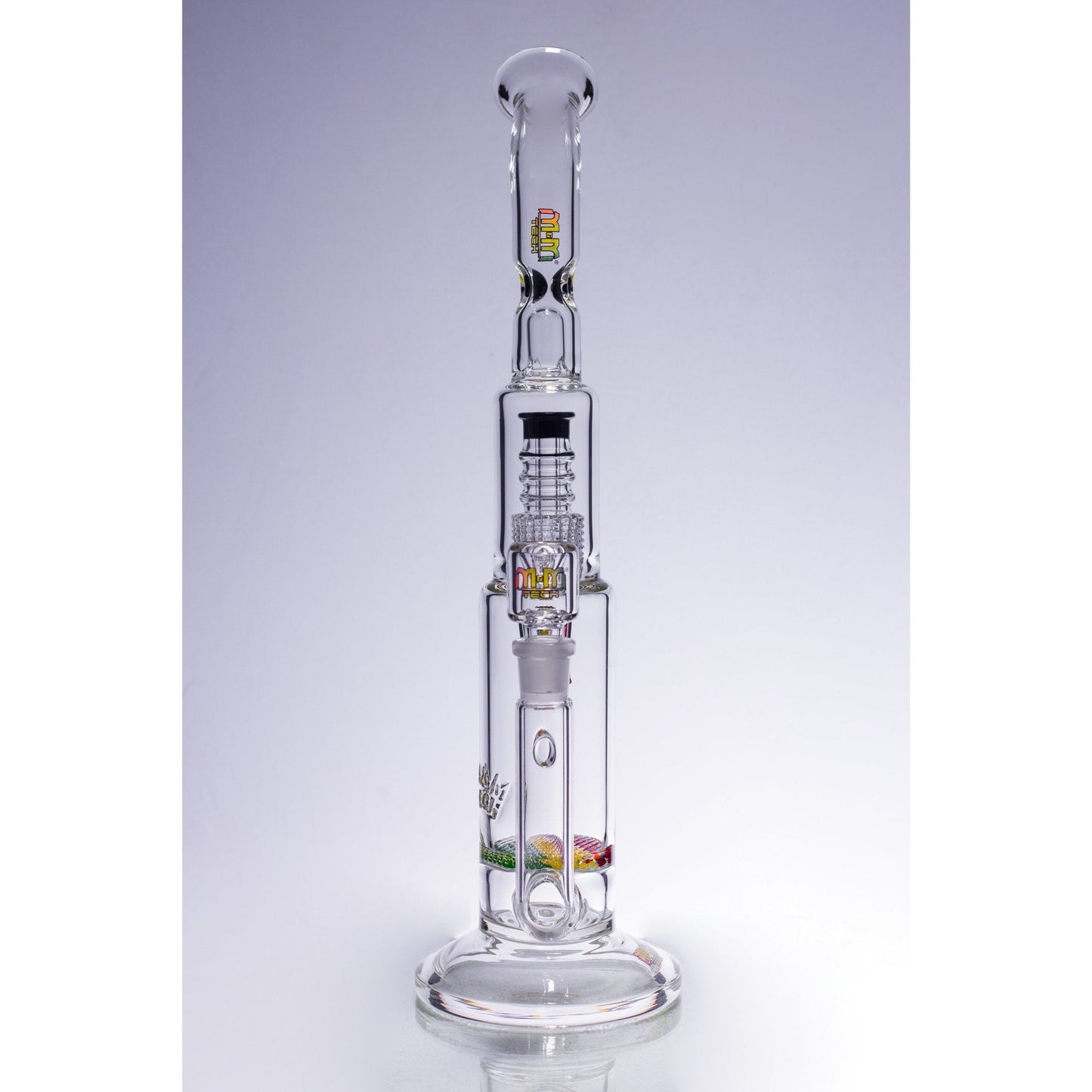 Waterpipe Latticeandelier Bent Neck by M&M Tech - M&M Tech Glass