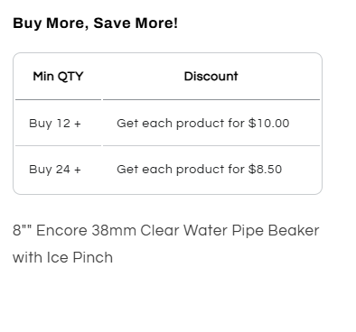 38mm 8'' Beaker w/ Color Lip