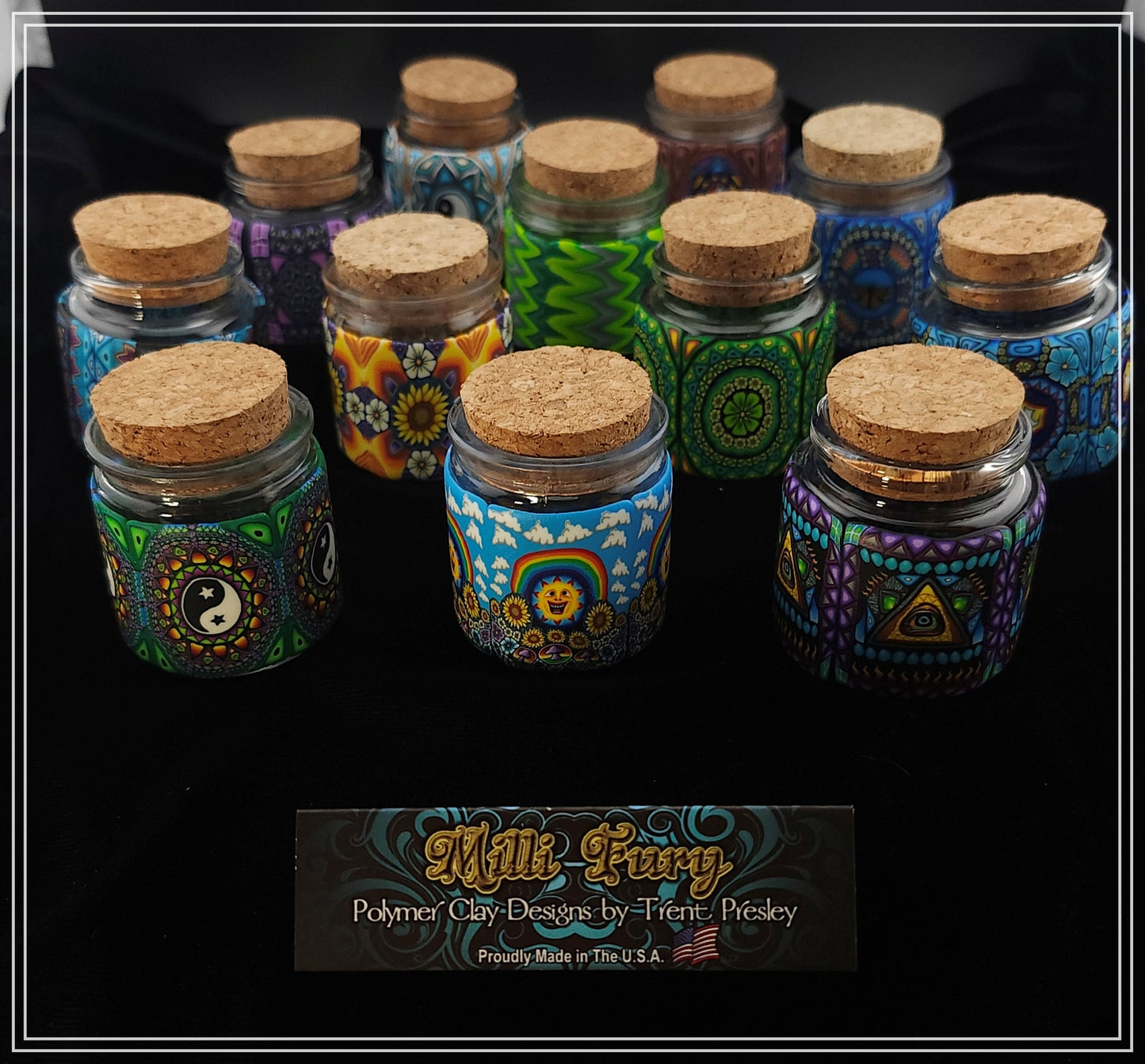 Fimo Millefiori 50ml Stash Jar