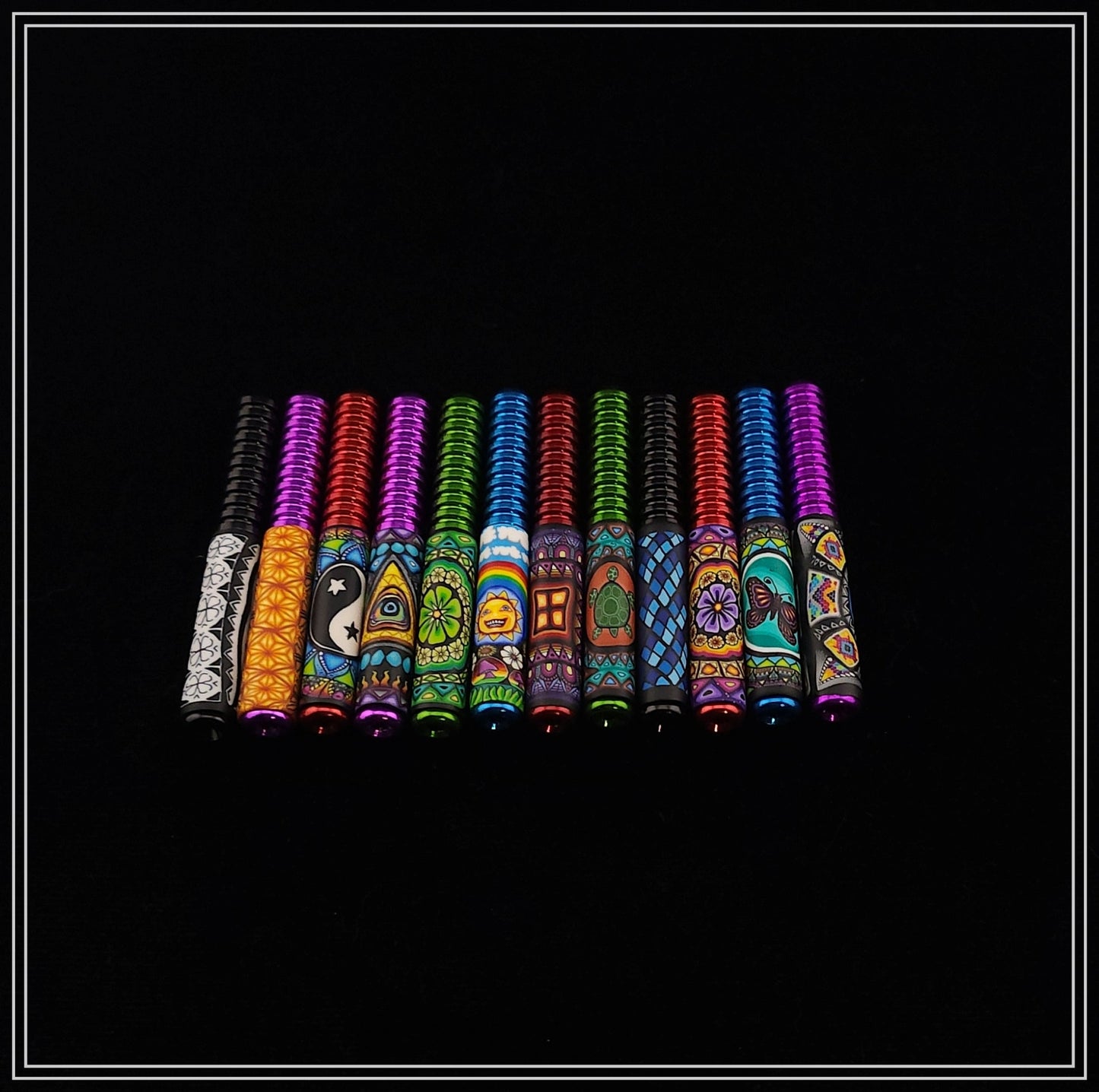 3" Fimo Anodized BAT