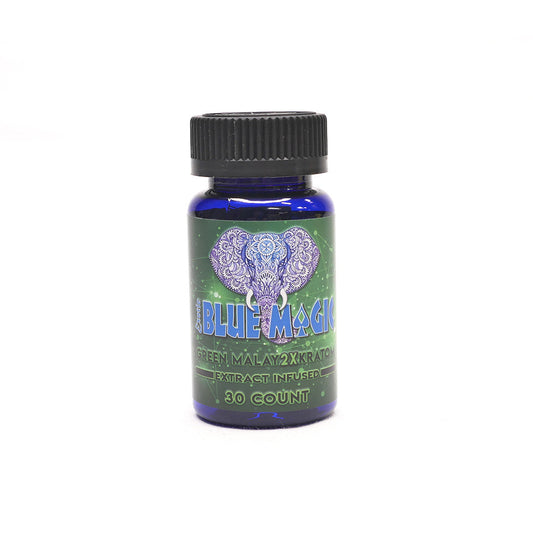 Blue Magic Green Malay 2X Extract 120 Ct Capsules