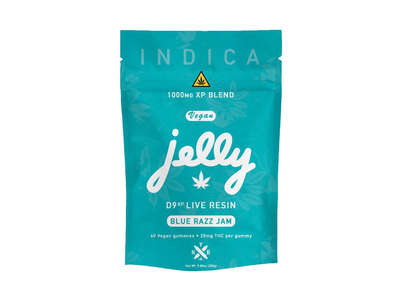 Jelly D9 XP Live Resin Blend 1,000mg Gummy Bag