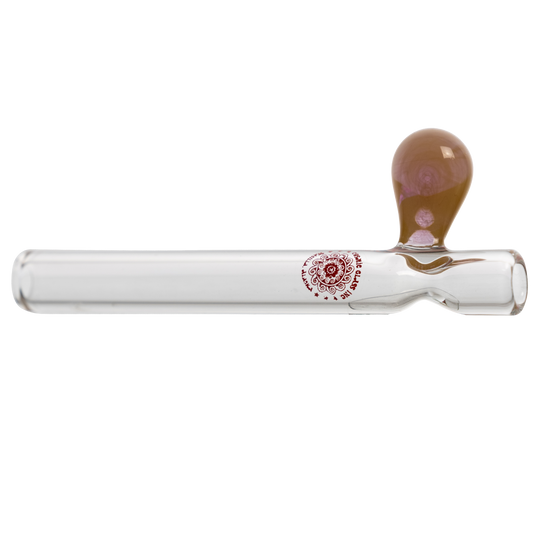 Clear Chillum W/ Fat Marble