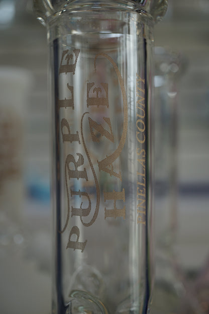 8" 38mm Full Clear CUSTOM ENGRAVING