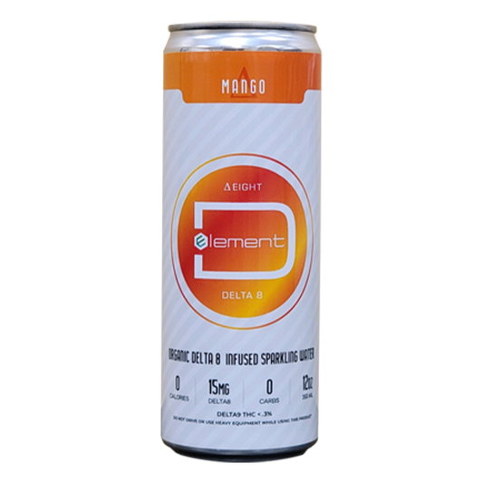 Element D Mango 12oz Delta 8 Soda -12 Slim Cans