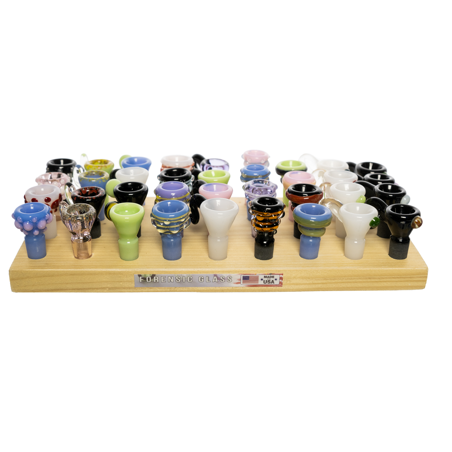 36pc Assorted Color Slides W/ Wood Tray