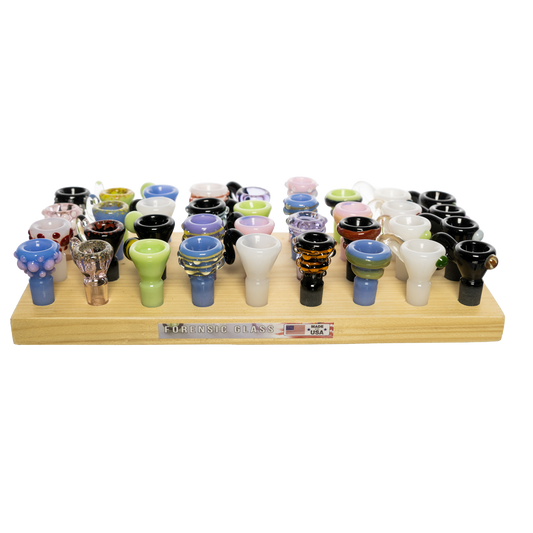 36pc Assorted Color Slides W/ Wood Tray