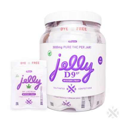 Jelly D9 XP Live Resin Blend 3,000mg Gummy To-Go Jar