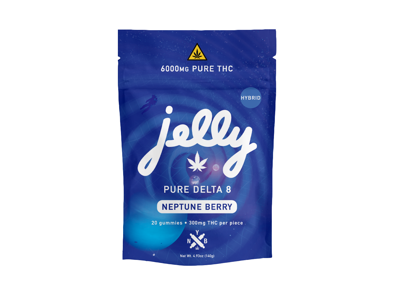 Jelly D8 Space Series 6,000mg Gummy Bag