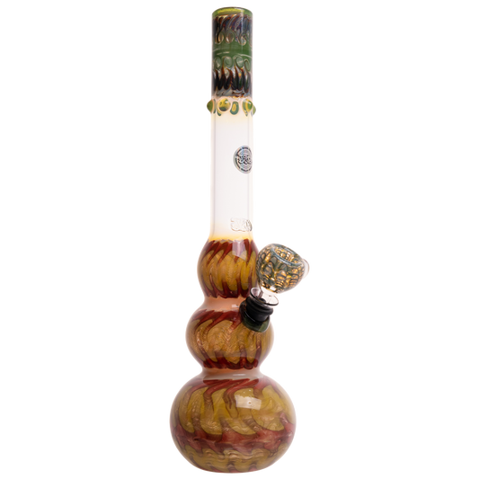 16" Worked Triple Bubble w/ Full Color Mouthpiece, 12mm Slide