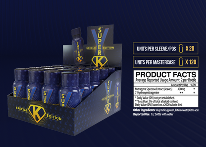 Super K 30mg-12 Pack Displays (Blue)