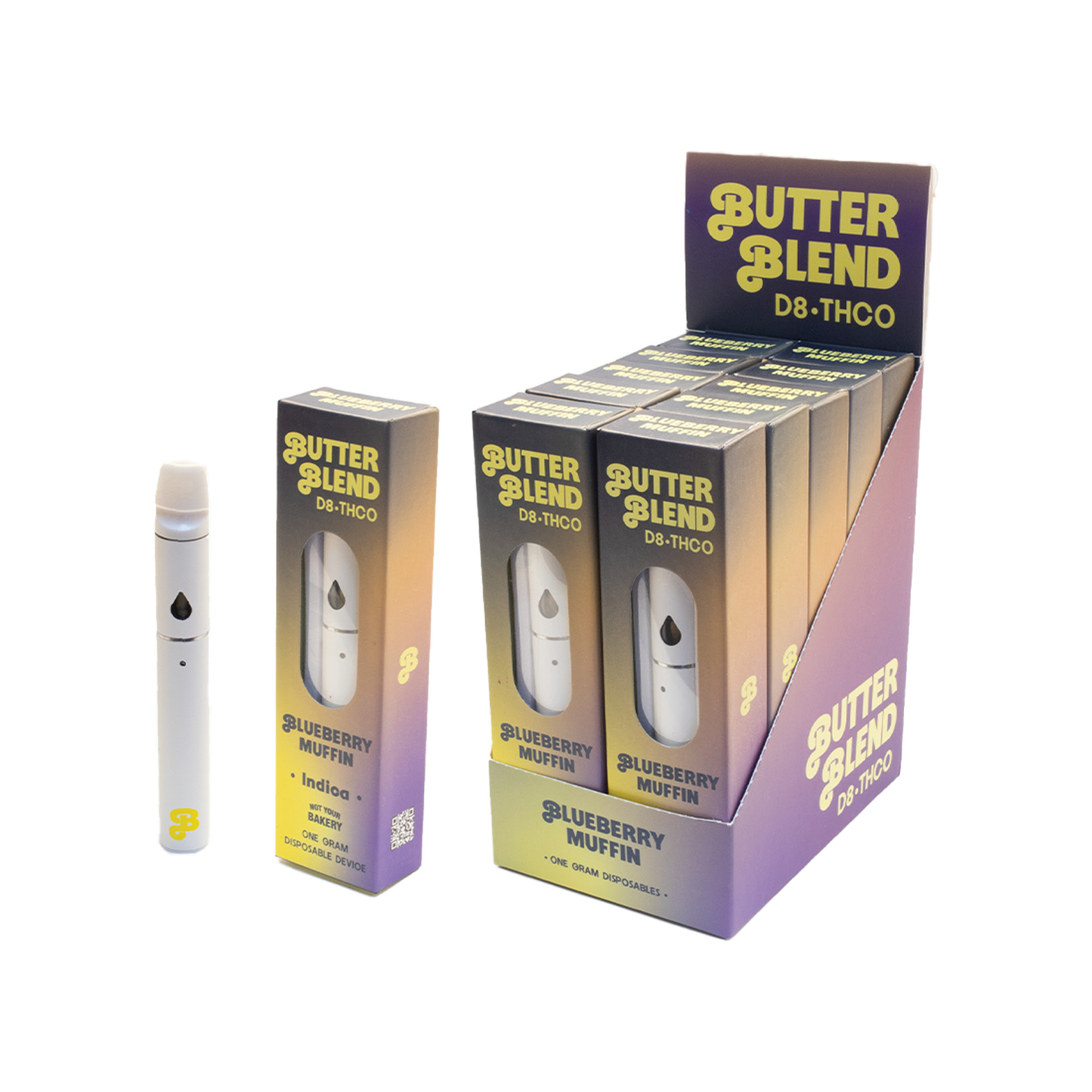 Butter Blend D8 & THCO Disposable 1000mg-10 Pack