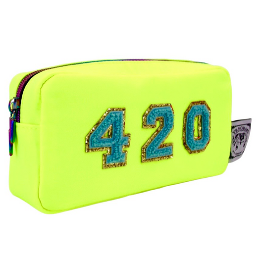 Yellow Neon Nylon 420 Bag