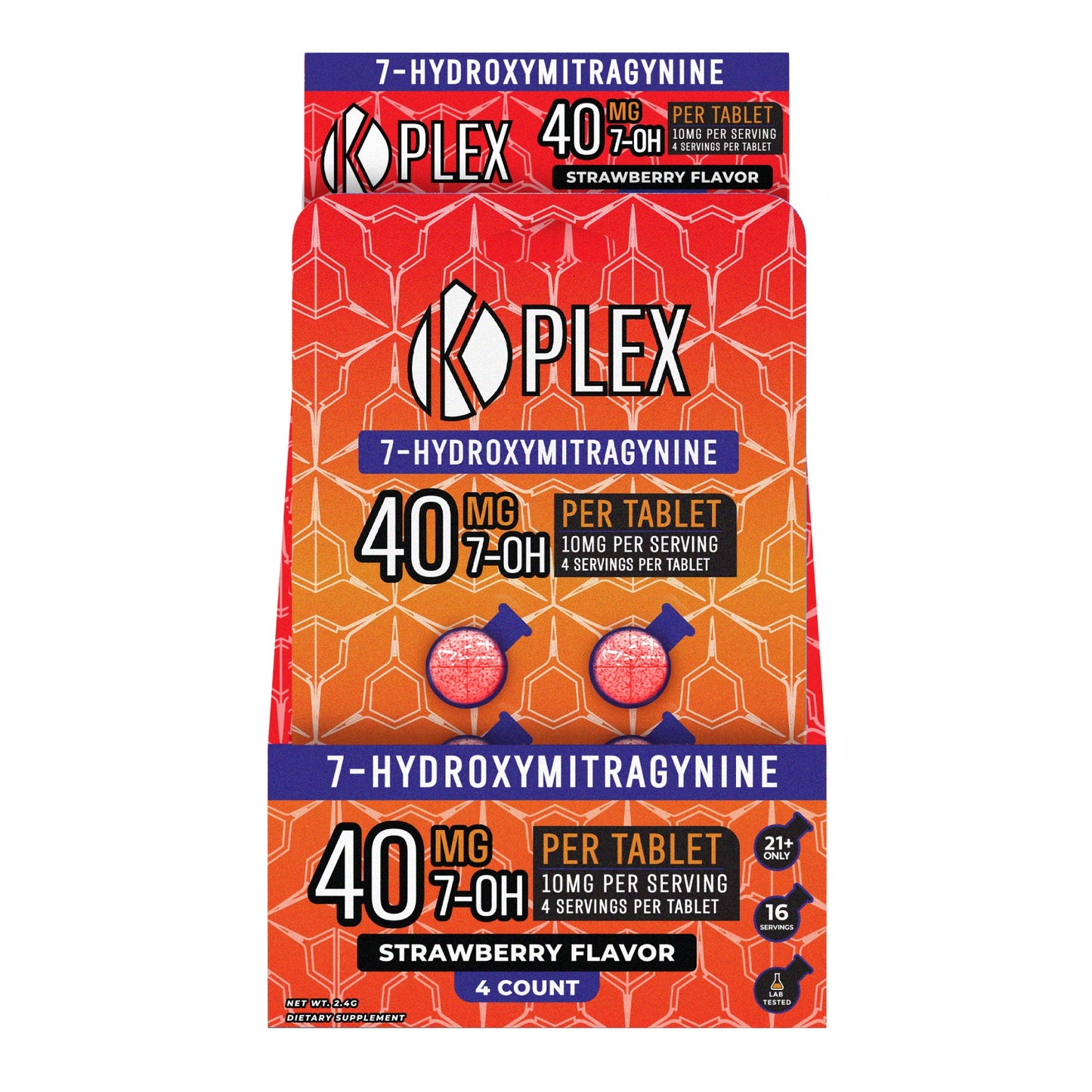 40MG K-Plex Advanced Kratom Tablets