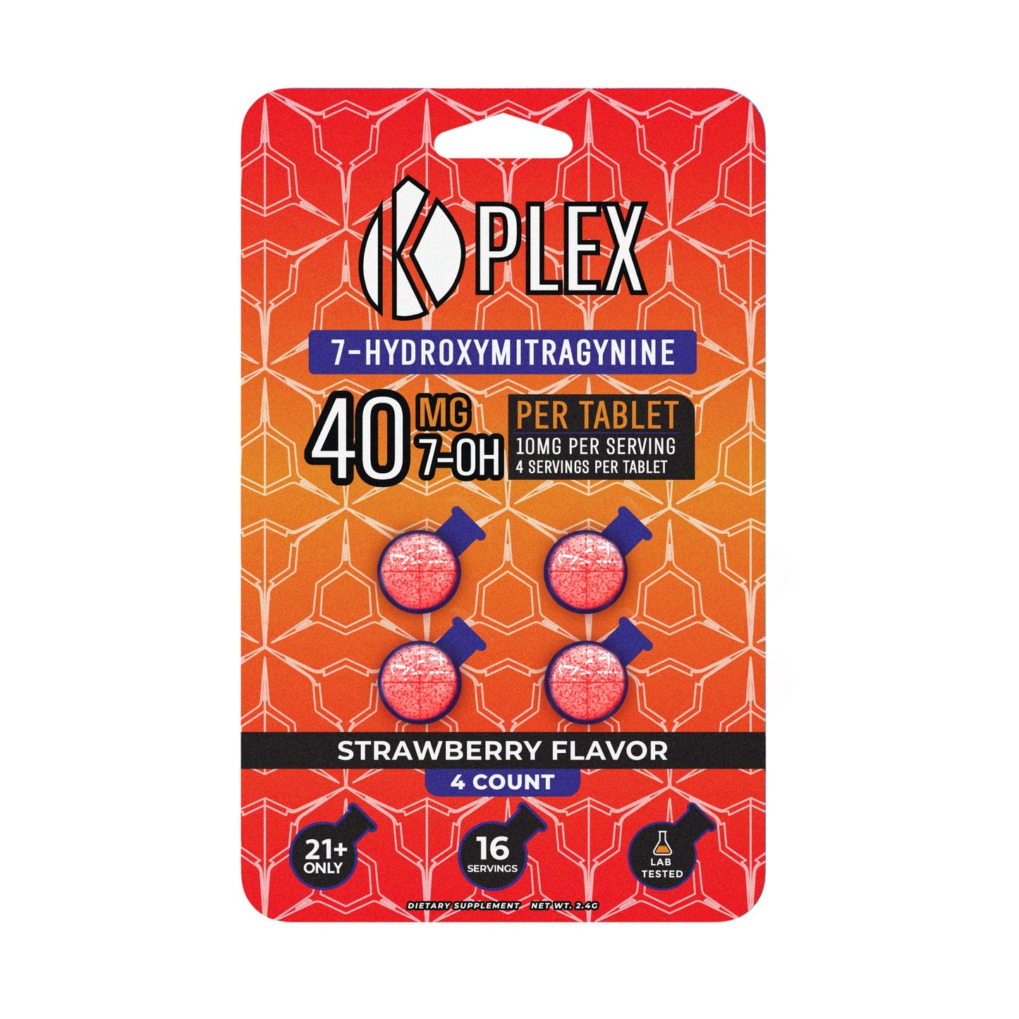 40MG K-Plex Advanced Kratom Tablets